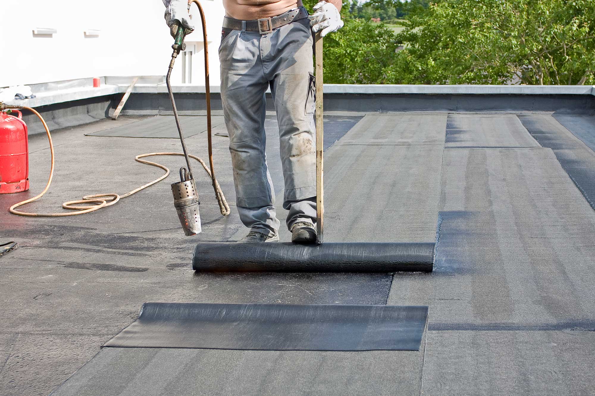 Industrial roof work