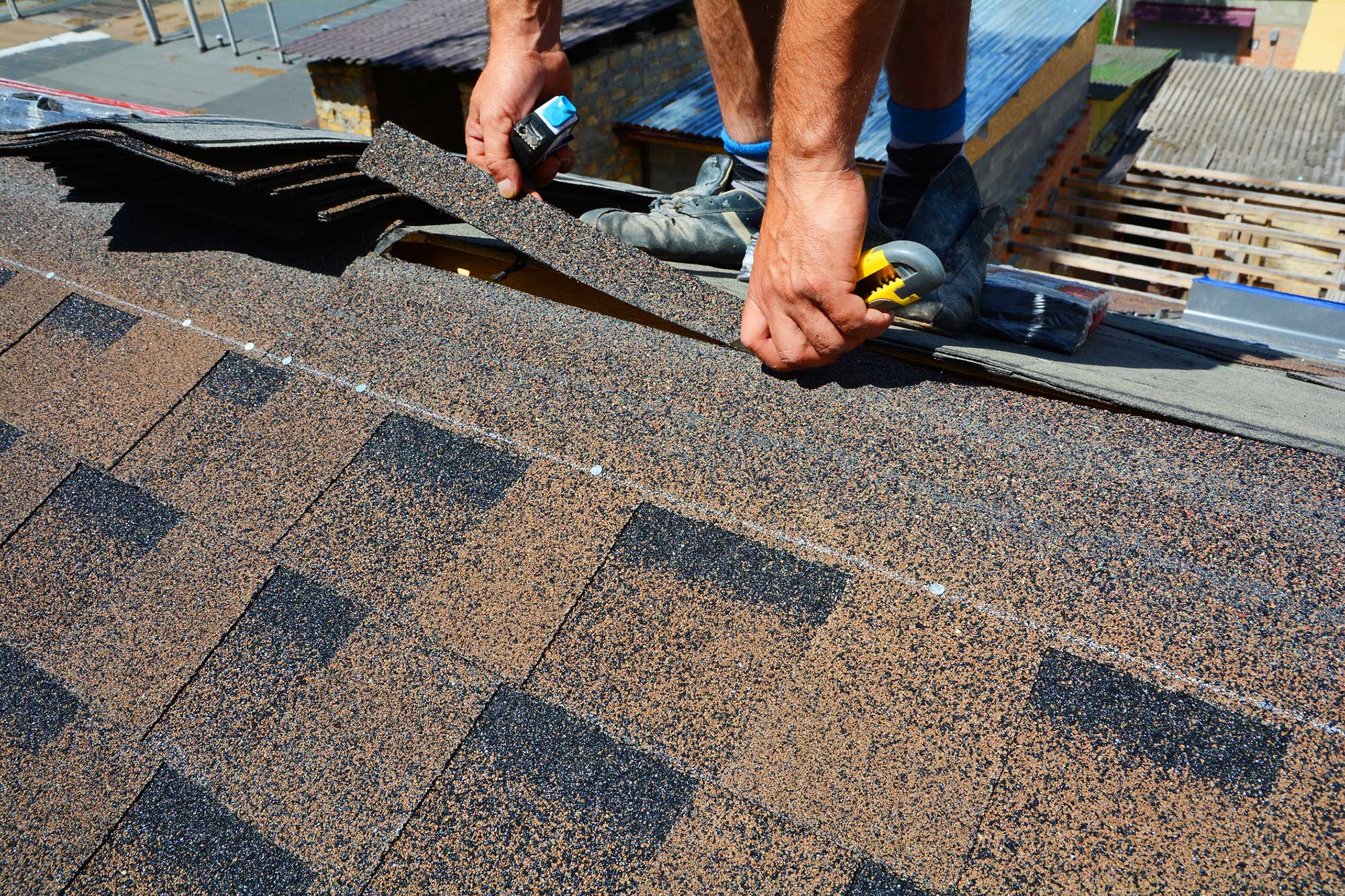 Roof being restored