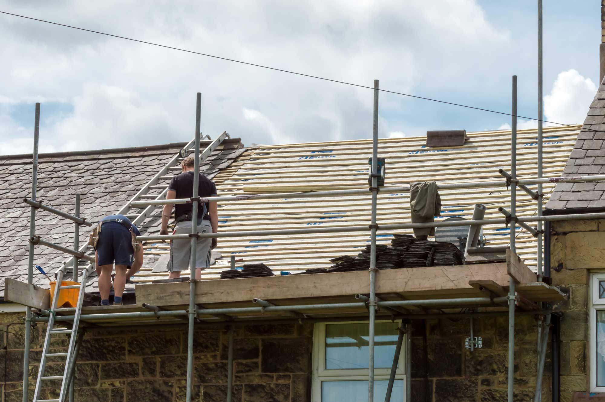 Roof and Scaffolding